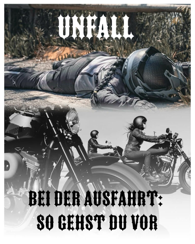 Motorradunfall so gehst du vor