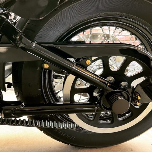 Riemenschutz / Kettenschutz Schrauben | pass. f. Softail, Dyna – Bild 4