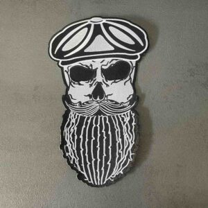 Totenkopf Aufnäher | Old Skull Brothers Patch | groß