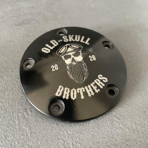 OSB Timer Cover | pass. f. Twin Cam und M8 Motoren | schwarz – Bild 4