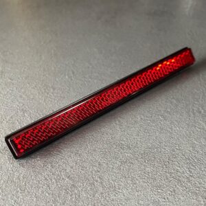 Reflektor universal rot eckig | Rückstrahler selbstklebend | E-geprüft | Motorrad