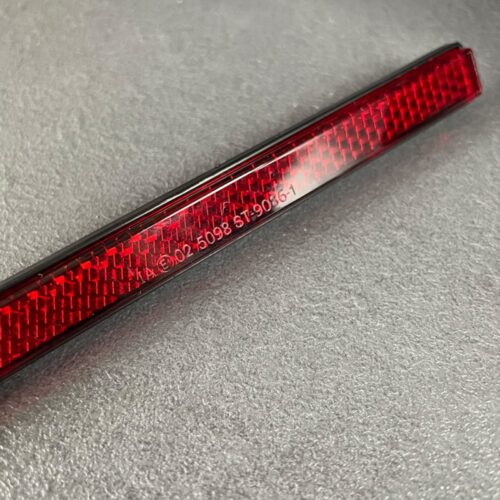 Reflektor universal rot eckig | Rückstrahler selbstklebend | E-geprüft | Motorrad – Bild 2