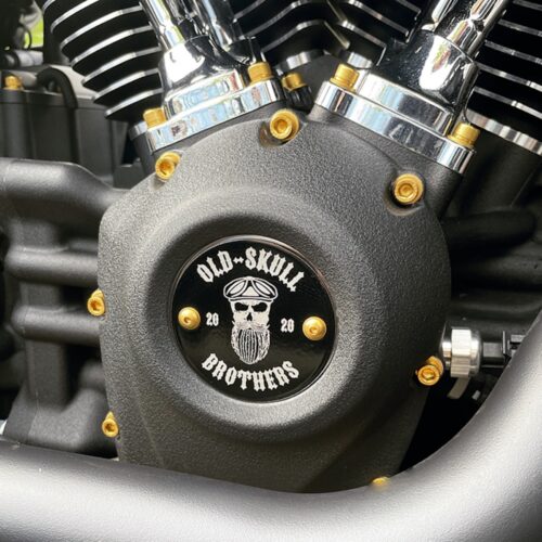 OSB Timer Cover | pass. f. Twin Cam und M8 Motoren | schwarz