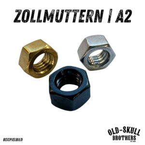 Zollmuttern | UNC UNF | Edelstahl PVD | Kratzfest