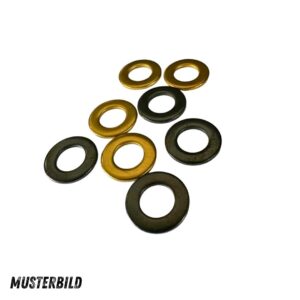 Unterlegscheiben Edelstahl | Natur, Schwarz & Gold