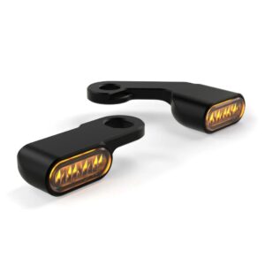 LED Front-Blinker Set Alu | pass. f. Harley Softail & Sportster